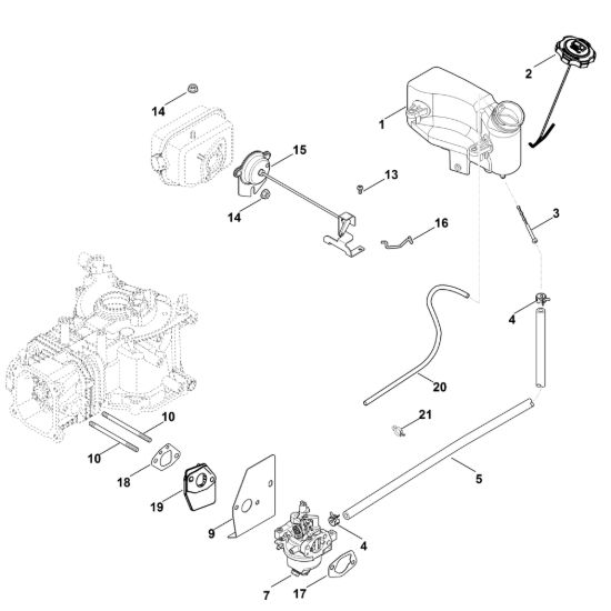 Picture of G - Carburatore, condotto carburante XT-675 (XT675-3069)